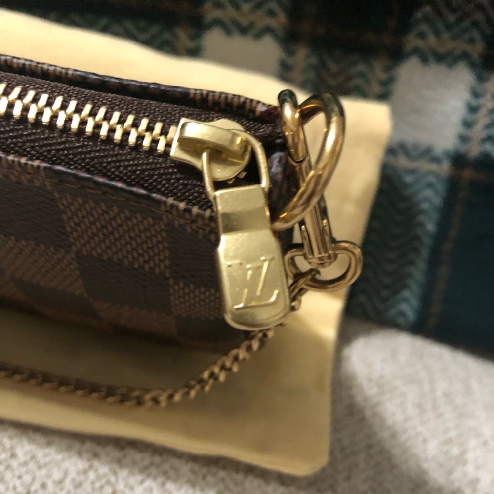 ᴺᵉʷ ✨LOUIS VUITTON Damier Ebene Mini Pochette - Picture 3 of 13